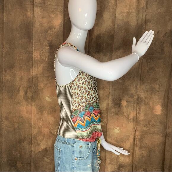 MATERIAL GIRL Women Top Size M Sleeveless Front Multicolor Strapped on B… - Picture 4 of 9